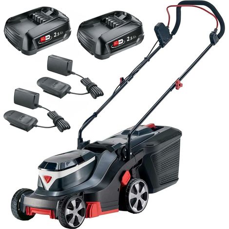 AL-KO Akku-Rasenmäher 3.82 Li Easy, 36V 38 cm, 2 x 18V Bosch Akku 2,5 Ah, 2 x Ladegerät