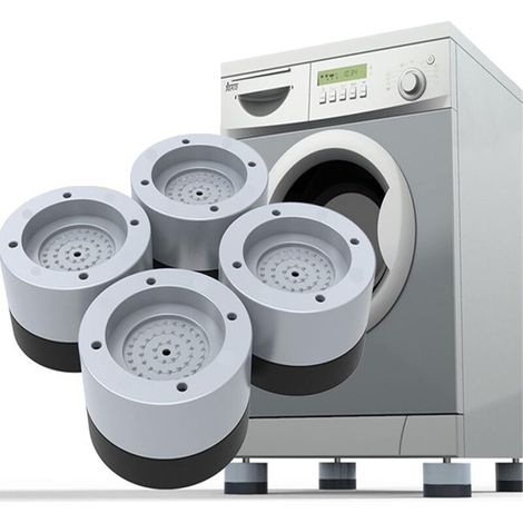 4-teilige Antivibrationsmatten für die Waschmaschine, Waschmaschinen-Fußpolster, verhindern Bewegungsgeräusche, für Waschmaschine und Trockner (3,5 cm)