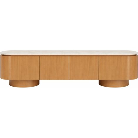 Mueble Tv Mdf Granito 200X40X45 Marron Claro (1/3)