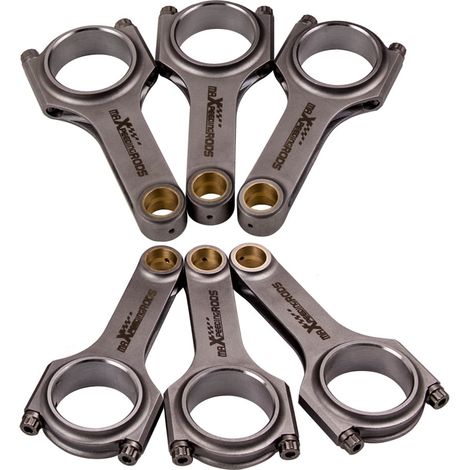 H-Beam Conrods Bielas for Nissan R32/R33/R34 2.5 2.6 RB25DET RB26DET ARP 4.783"