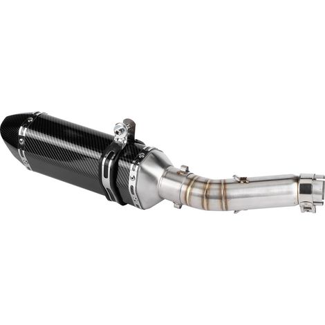 Échappement Silencieux Slip-On avec DB Killer + Tube Intermédiaire pour CBR500R CB500F CB500X 2013-2015 (1/5)
