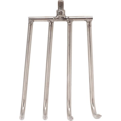 Râteau à Algues 4 Dents en Acier Inoxydable avec Tige Filetée 8mm, Outil de Pêche Manuel Portable (1/5)