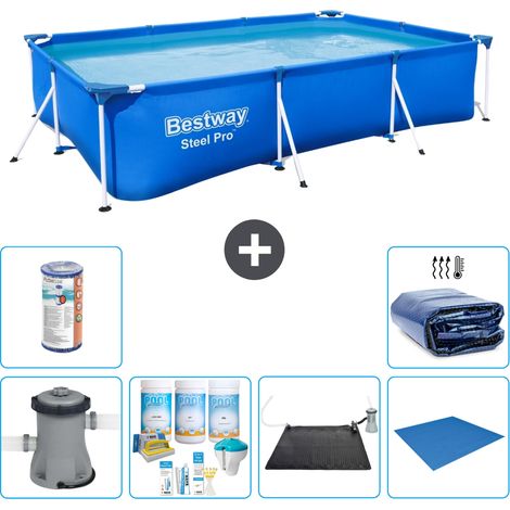 Bestway Bestway Steel Pro Rectangulaire - 300x201x66 cm - 7-pièces S21570 (1/5)