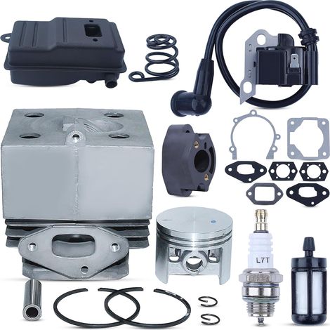 Kit de cylindre 46mm pour Stihl SR400 SR420 BR320 BR400 BR340 BR380 BR420 Remplacement pièces 4203-020-1201 4203 400 1301 4203 140 0602 (1/5)