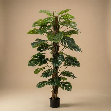 Monstera Artificielle sur Tuteur Plante Verte Artificielle Décoration Intérieur 150 cm - PANGIVO (1/5)