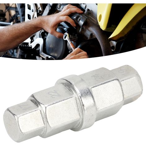 Manchon hexagonal multifonctionnel pour axe de roue avant de moto, 17-19-22-24 mm (VT01319) (1/5)