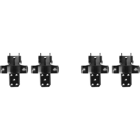 Nuevo accesorio para bicicleta y motocicleta, 2 pares de pedales plegables de acero negro, tamaño personalizado de 25 mm a 30 mm. (1/2)
