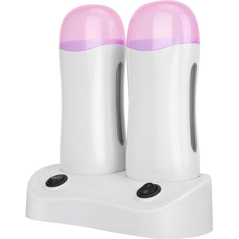 Chauffe-cire double bac double chauffage haute puissance niveau salon avec deux interrupteurs indépendants compact et portable pour usage professionnel et domestique (1/5)
