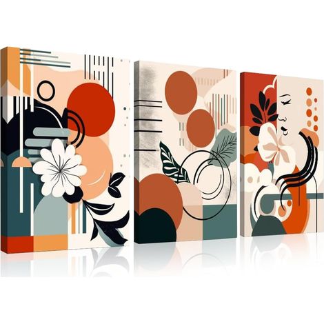 Affiches Decoration Murale Tableau Mural Abstrait de Style Bohème Minimaliste Moderne Posters Arts Reproductions Decoration Murale Salon Chambre Salle à Manger,30x40cm (1/5)