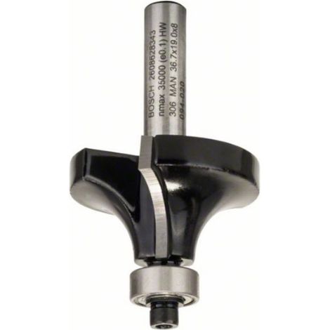 Fresa para redondear 8 mm R1 12 mm L 19 mm G 60 mm BOSCH 2608628343