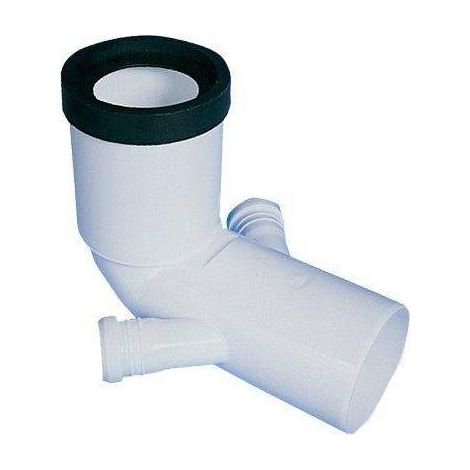 CURVA WC PROLUNGATA + 2 ATTACCHI SCARICO IDRICO