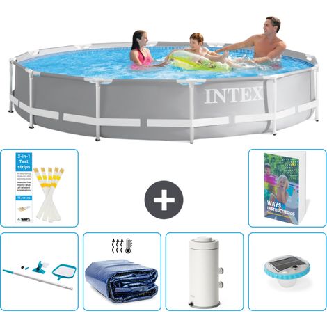 Prism Frame Pool Rund - 366x76 cm - 7-teilig S131
