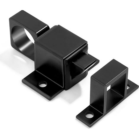 Verrou à fermeture automatique — Loquet automatique en alliage d'aluminium avec goupille à ressort, serrure de sécurité pour fenêtres et placards.