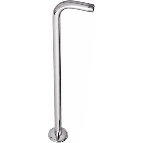 Rohrförmiger Duscharm mit einer Gesamtlänge von 50 m und einem Durchmesser von 20 mm, hergestellt aus rostfreiem, verchromtem Edelstahl. (1/5)