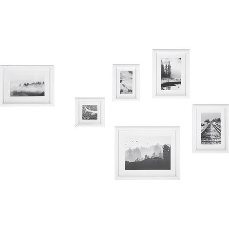 Bilderrahmen 6er Set ZINARE Landschaft Weiß (1/5)