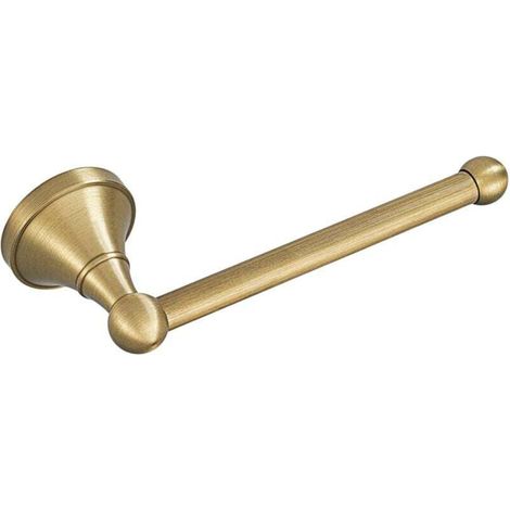 Toilet roll holder, wall-mounted brass, 20 cm / 7.87 in, antique bronze (1/4)