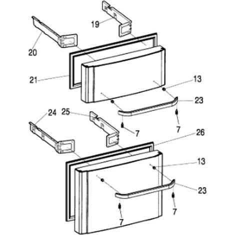Hotpoint Ariston – Guarnizione cassetto inferiore originale per frigorifero e congelatore – Pezzo di ricambio per congelatore – Materiale di alta qualità – 3374988058331042666