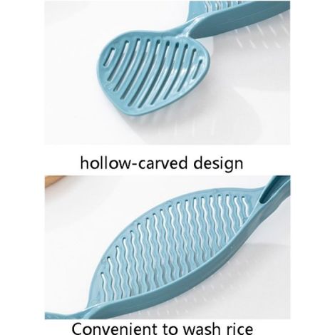 Dispositif de Nettoyage de Riz - Multifonctionnel - Creux - Bleu - 10 PCS (1/4)