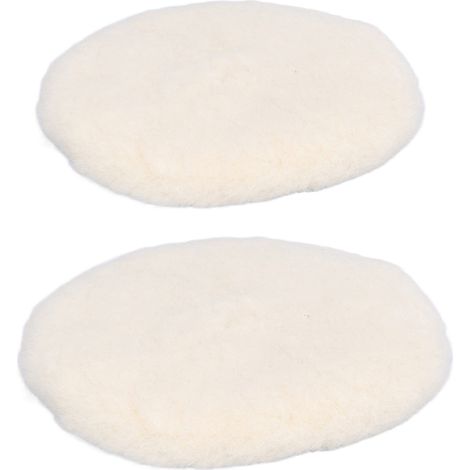 2 Disques de Laine de Polissage 125mm pour Voiture et Nettoyage Auto (1/5)