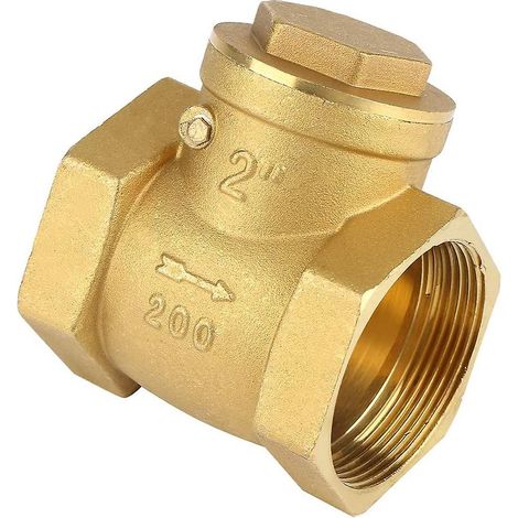 Clapet anti-retour unidirectionnel DN50, filetage femelle 232 psi, laiton, empêchant le refoulement d'eau (1/5)