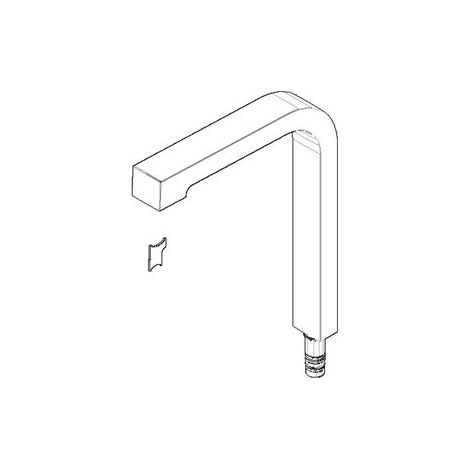 Dornbracht 90110609802-00 Bec de remplacement Pièces détachées (1/3)