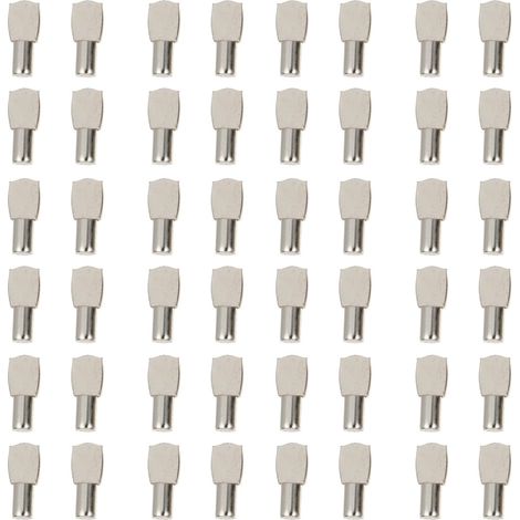 Unomor Lot de 50 supports d étagère plats en acier (1/5)
