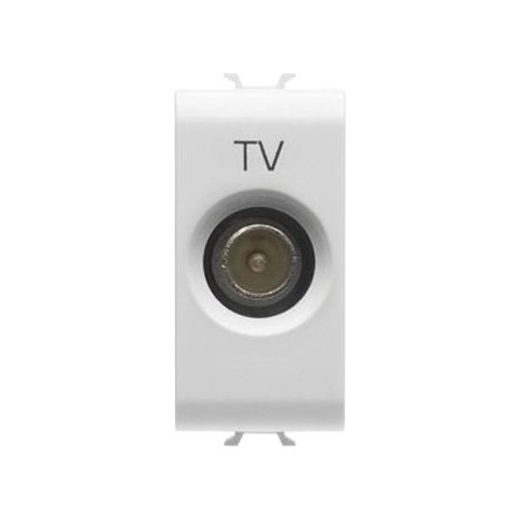 GEWISS GW10362 - PRESA TV 1M PASS.5DB C.MASC.9,5MM BIANCO (1/2)