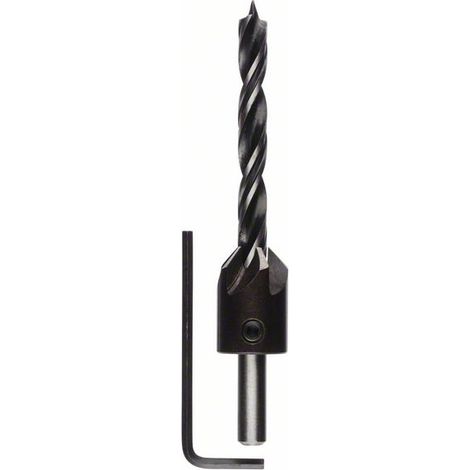 BOSCH 2609255221 Holzspiralbohrer mit Senker D= 8,0 mm L= 110 mm