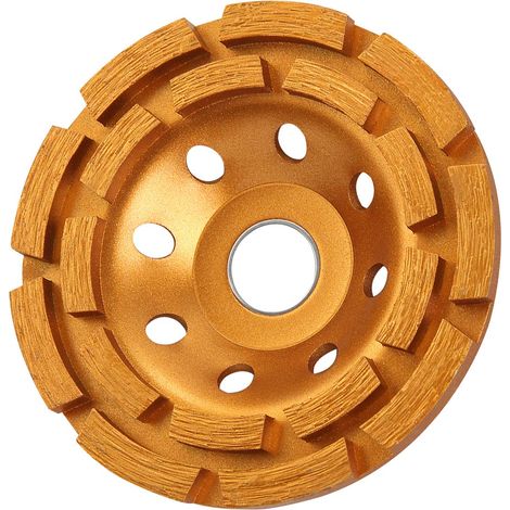 Meule Diamantée 115 mm - Double Rangée Segmentée - Pour Béton Pierre Marbre Granit - Meuleuse D'Angle - 1 Pièce (1/5)