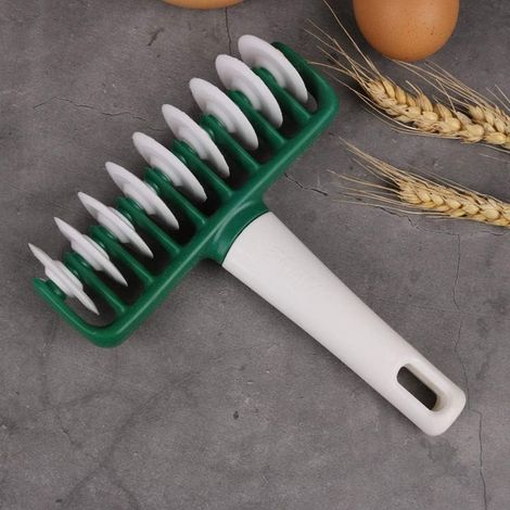 Presse à Rouleaux de Grille de pates Manuelle Multifonction, Noodles Cutter Roller Dough Cutter Plastic Pasta Maker Pates moules Outil de Cuisine(2)- (1/3)