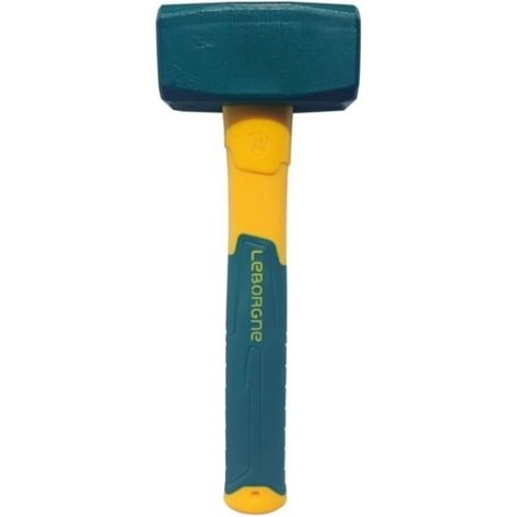 Massette Leborgne à angles abattus 1,5 kg, manche Novagrip 260 mm (réf. 123157)