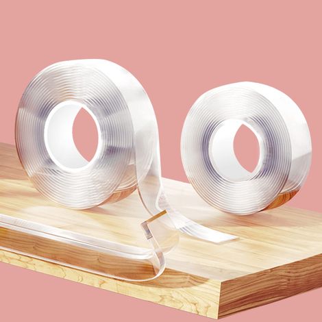 Protege Coin de Table Bebe Transparent, 10M Pré-adhésif Extra Fort Nano Tape, Protection Bebe de Table, Protecteur des Bords et Angles Réfrigérateur (1/5)