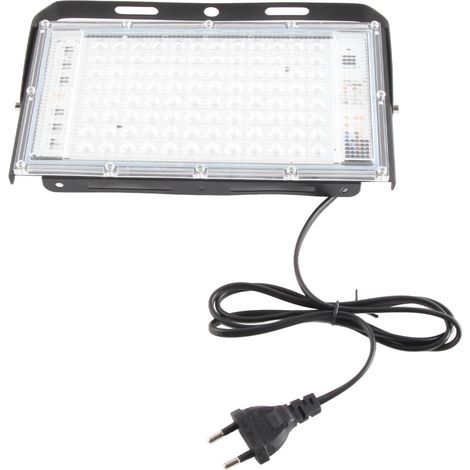 Ortviai Projecteur UV 395 nm 100 W Étanche IP66 pour Intérieur/Extérieur – Curing Colle Résine, Décor Fêtes, Scène