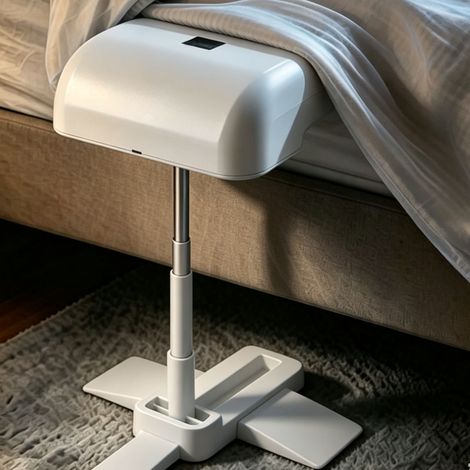 Ventilateur sous lit à 5 vitesses, hauteur réglable de 28 à 61 cm, télécommande et refroidissement tactile. (1/5)