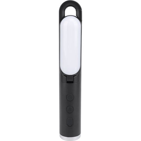 Lampe de camping pliable rechargeable USB suspension tente éclairage multifonction avec crochet urgence panne électrique intérieur extérieur noir (1/5)