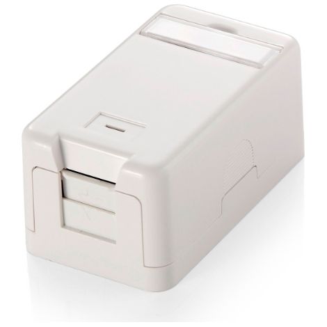 CAJA DE SUPERFICIE EQUIP KEYSTONE PARA 1 ROSETAS BLANCO 125121