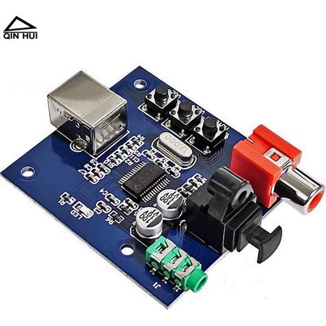 Externe USB-HiFi-Soundkarte PCM2704, Kopfhörer-Vorverstärker-/Verstärkermodul, optischer und koaxialer Decoder, DAC-Karte (1/4)