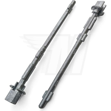2 - Goupille Métallique - Poignée Porte Coulissante - Compatible Ulysse 806 Evasion - Fixation Gauche Droite - Argent - 140 mm