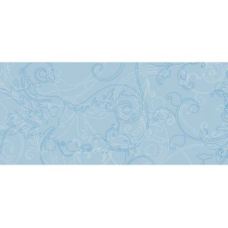 Papier peint panoramique originale motif floral Tapisserie panoramique florale bleue pour salon Papiers peints panoramique pour chambre adulte (1/3)