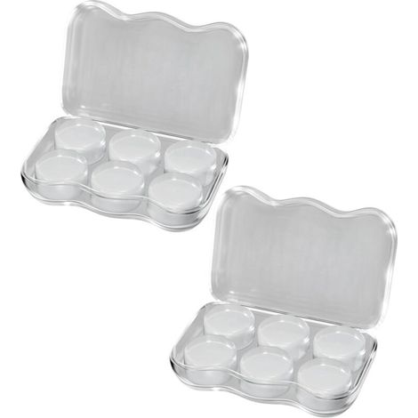6 paires de bouchons d'oreilles pour dormir, réutilisables, en silicone, anti-bruit, transparents (1/5)