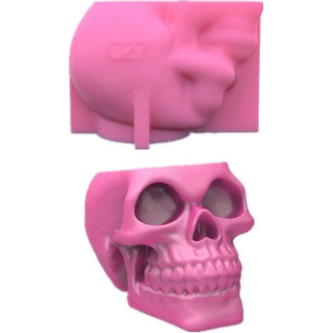 3D-Epoxidharz-Schädelform für Blumentöpfe, ideal für Sukkulenten, Beton, Gips und Bastelarbeiten.
