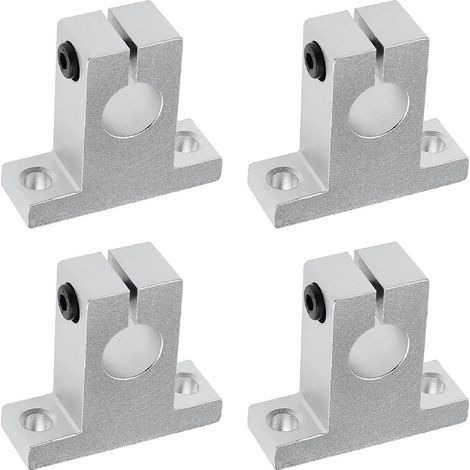 4 supporti per albero lineare SK12, supporto per guida albero con cuscinetto a sfere per movimento lineare da 12 mm (1/5)