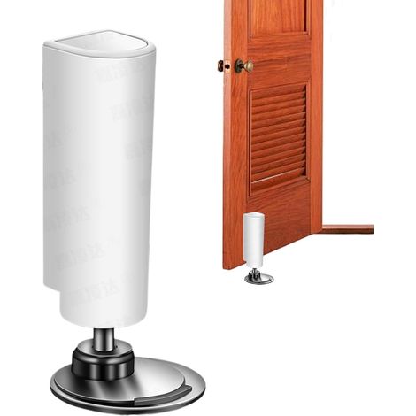 Butées de porte magnétiques - support de sol sans perçage pour chambre, salle de bain, salon, maison, bureau avec fermeture magnétique métallique robuste pour appartements, hôtels, dortoirs, restauran (1/5)