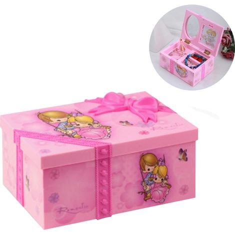 Caja Musical Para Joyas - Caja De Almacenamiento Con Figura De Princesa Que Baila - Juguetes Educativos Para Niñas - 1 Unidad (1/5)
