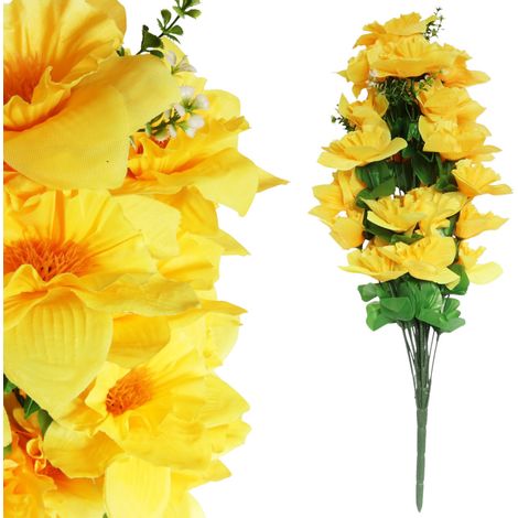 Bouquet di 28 narcisi con felce 60 CM (1/5)