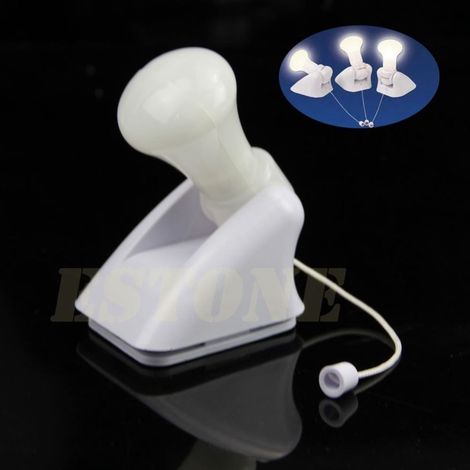TrAdE Shop Traesio - Set 4 Luci Led Lampadine Bulb Portatili Senza Fili Handy Armadio Interruttore -