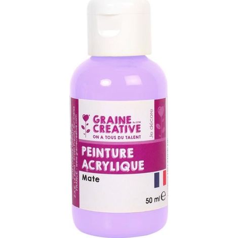 Peinture Acrylique - 50ml - Parme - Brillant - Mixte (1/2)