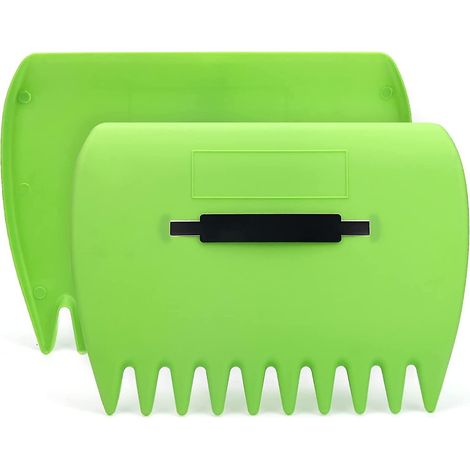 Ramasse-feuilles à main pour jardin et cour, pelle de jardin en plastique pour ramasser les feuilles vertes, les tontes de gazon et les déchets. (1/5)