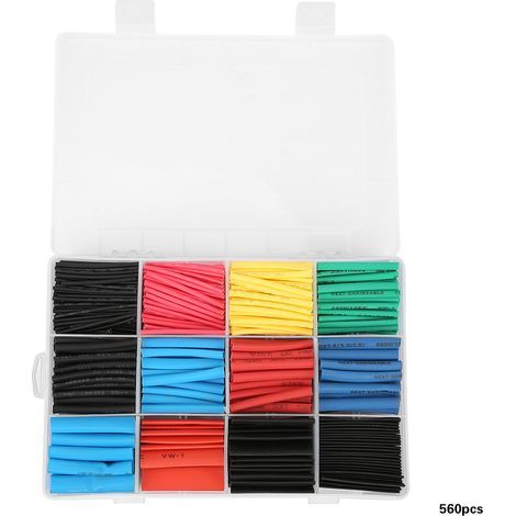 560 Stück mehrfarbige Schrumpfschläuche für Kabel (1/5)