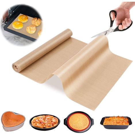 Tapis de cuisine en silicone, 30244 cm, tapis de cuisson antiadhésif réutilisable, découpé sur mesure, adapté aux fours, micro-ondes, friteuses, lave-vaisselle, réfrigérateurs, plans de travail et gri (1/5)
